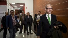 Gimeno, en una asamblea abierta celebrada el pasado jueves en la sede del PSOE