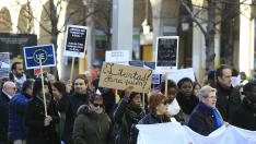 Manifestación contra la esclavitud en Libia