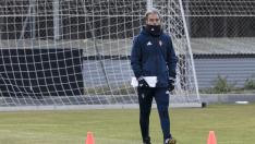 Natxo González, durente un enrtrenamiento.