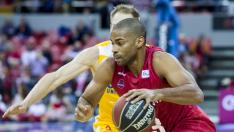 Gary Neal, durante el partido ante el UCAM Murcia.