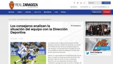 Cumbre de alturas en el Real Zaragoza