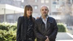 Beatriz Pérez con su oncólogo Javier Martínez-Trufero, especialista en sarcomas.