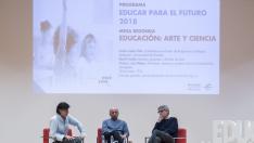 David Trueba y Carlos López Otín, el "maridaje" de la ciencia y el arte