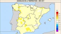 El Pirineo oriental de Aragón fue la zona donde más subieron las temperaturas en 2017