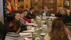 Los miembros de la comisión municipal de deudas entre el Ayuntamiento de Zaragoza y la DGA han concluido sus trabajos este lunes,