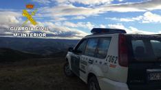 Un coche de la Guardia Civil