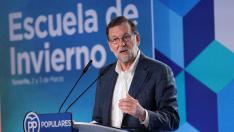 Mariano Rajoy durante su intervención en la Escuela de Invierno del PP