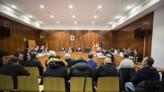El juicio contra los trece acusados por la presunta estafa a Arcelor Mittal se ha celebrado en la Audiencia Provincial de Zaragoza.