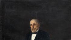 Retrato de José Aznárez pintado al óleo por Juan José Gárate.