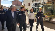 La ministra de Agricultura y Pesca, Alimentación y Medio Ambiente, Isabel García Tejerina, visita las zonas afectadas por la crecida del Ebro.