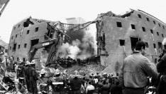 Atentado contra la casa cuartel de Zaragoza en 1987.