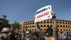 Imagen de archivo de una manifestación de Teruel Existe en las calles de Zaragoza