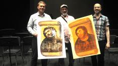 El director del Lyric Opera Theatre, Brian DeMaris; el director de la obra, Andrew Flack; y el compositor Paul Fowler.