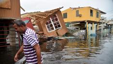 Foto de archivo del paso del huracán María en Puerto Rico