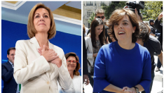 De Cospedal y Sáenz de Santamaría en imágenes de archivo