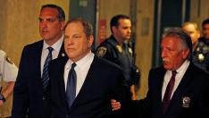 El productor Harvey Weinstein, a su llegada este lunes al tribunal de Manhattan, en Nueva York.