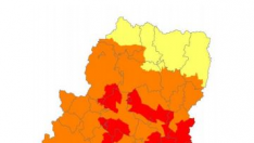 Varios puntos del centro de Aragón en prealerta roja por riesgo de incendios