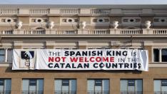 La Delegación del Gobierno pide información sobre la pancarta contra el rey
