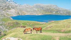 Una imagen idílica del ibón de Estanés, uno de los más bonitos del Pirineo aragonés.