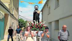 Procesión del santo en Cofita.