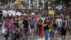 Manifestación del Día del orgullo gay en Zaragoza