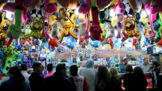 Ambiente festivo en el recinto ferial de Valdespartera durante los Pilares del año pasado.