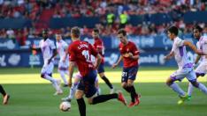 Una jugada del Osasuna-Numancia (0-0) del pasado fin de semana en El Sadar.