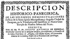 El Pilar barroco fue inaugurado en 1718.