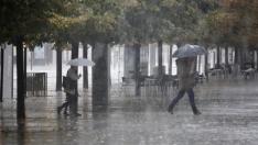 Tormenta en Zaragoza
