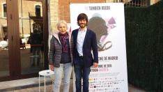 Alejandro Cortés, director de 'Carrasca', con Teresa Ramón, en ele Festival de Cine de Madrid.