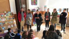 Visita de profesores de Islandia, Berlín y Creta, la semana pasada en la escuela de Berdún.