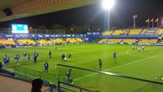 El estadio de Santo Domingo, minutos antes del Alcorcón-Real Zaragoza.