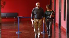 El gerente de Atades, Félix Arrizabalaga y la vicerrectora de Estudiantes y Empleo de la Universidad de Zaragoza y presidenta de la red de Servicios de Atención a Personas con Discapacidad en las Universidades, Sadpu, Ángela Alcalá