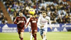 Un momento del partido entre el Real Zaragoza y el Córdoba