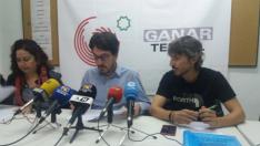 Rueda de prensa de los portavoces de Ganar Teruel.