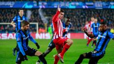 El Atlético de Madrid apartado de la primera plaza de su grupo de la Liga de Campeones por un 0-0 en Bélgica.