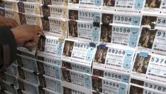 Décimos de la lotería en una administración