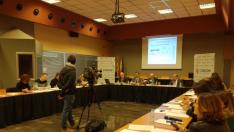 Rueda de prensa ofrecida hoy en CEOE Aragón