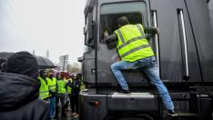 Una protesta de chalecos amarillos en Francia.