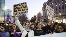 Manifestación por el Día Internacional de la Mujer del año pasado en Zaragoza.