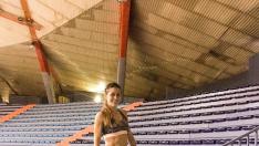 Isabel Macías, en el Palacio de los Deportes esta misma semana.