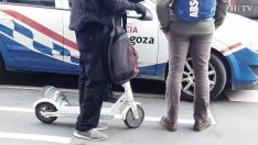 Un patinete atropella a un menor en el Coso