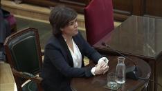 Sáenz de Santamaría Le dije a Junqueras que no íbamos a hablar de referéndum