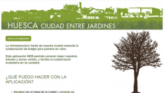 Nueva aplicación para conocer la situación de los árboles y zonas verdes de Huesca
