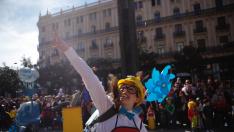 Desfile del carnaval infantil por el centro de Zaragoza