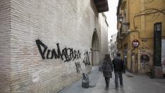 La Madalena. Pintadas / 12-03-2019 / FOTO: GUILLERMO MESTRE