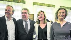 Azcón, Belloch, Alegría y Rudi