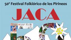 Cartel festival folclórico de los Pirineos