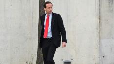 El inspector del Banco de España, José Antonio Casaus, llegando a la Audiencia Nacional, donde se juzga el Caso Bankia