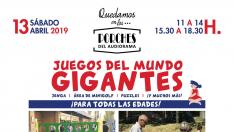 Cartel actividad 'Juegos de gigantes'.